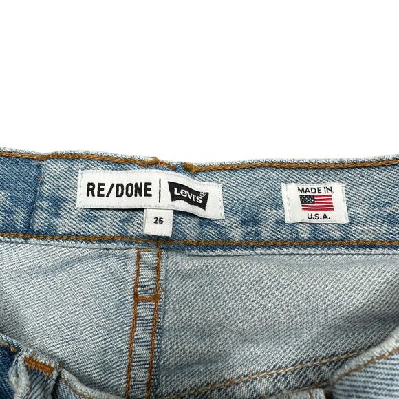 LEVIS X RE/DONE Distressed Redone Vintage Jeans Button Fly Women's Size 26 HR - Picture 8 of 16